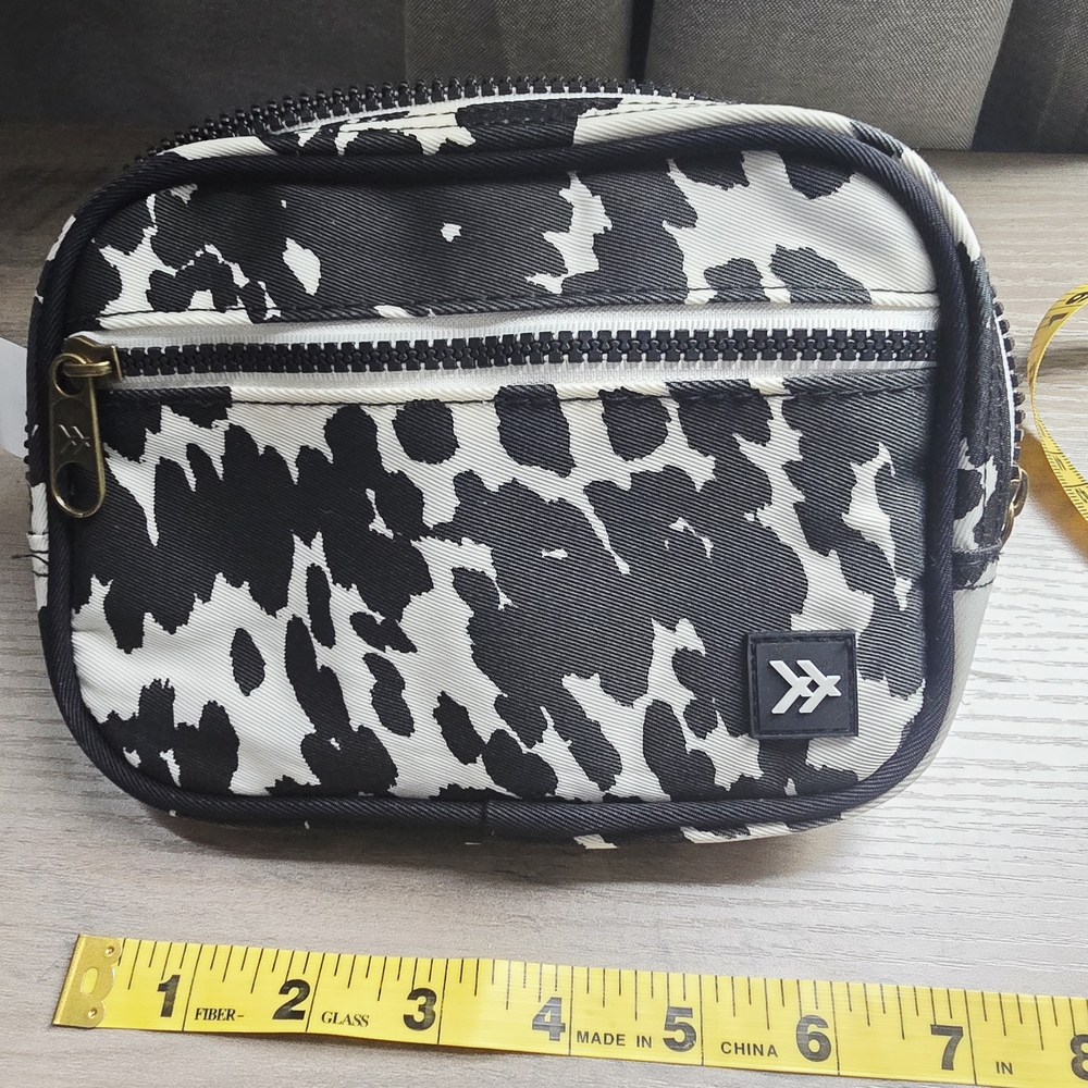 Monochrome Patterned Crossbody Bag
